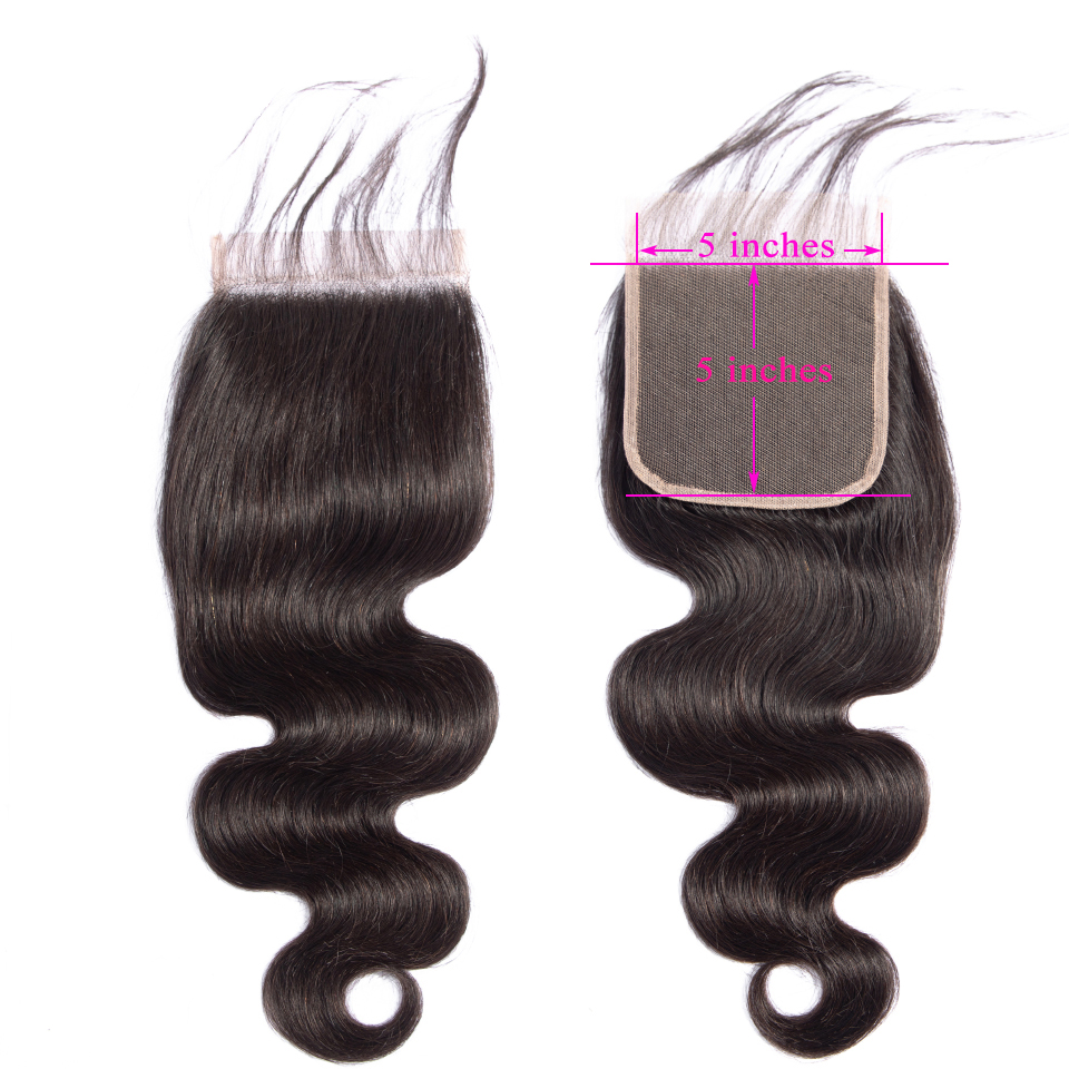 Vietnam Hair 5X5 Silk Base Malaysian Top Lace Closure Pieces