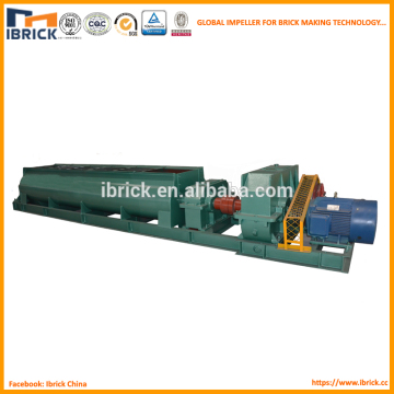 Brick equipment double shaft clay mixer to make brick and tiles