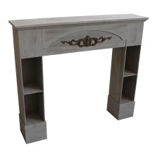 Modern Farmhouse Wood Burning Corner Fireplace - European Style Rustic Design from France