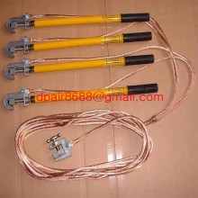 Portable short-circuit earthing rod