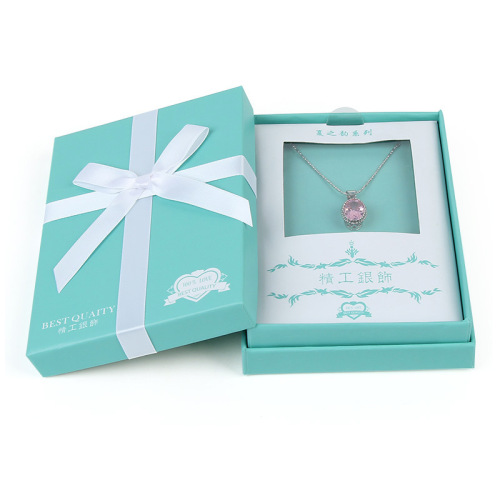 Custom Cardboard Packaging Green Jewelry Box