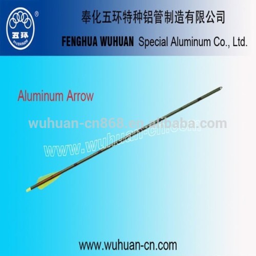 Aluminum arrow with shooting arrow tips