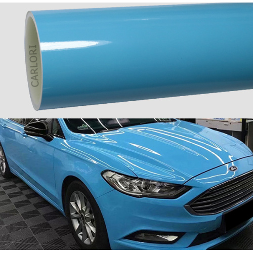 Vinyle d&#39;enveloppe de voiture bleue Sky Gloss Blue