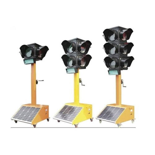 300mm 400mm Solar Mobile Portable Traffic Light For Emergency