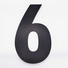 BUILDERS outdoor big empty larger number alphabet plate stainless steel 6inch black decorative letter door numbers