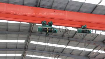 Electric wire rope motor hoist crane 2tons 440V
