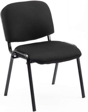Stackable Black Fabric Office Chair