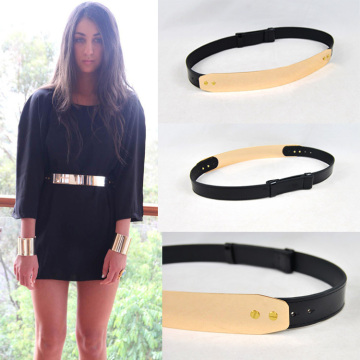 Women's elastic belt wide elastic belt fashion mirron belt design