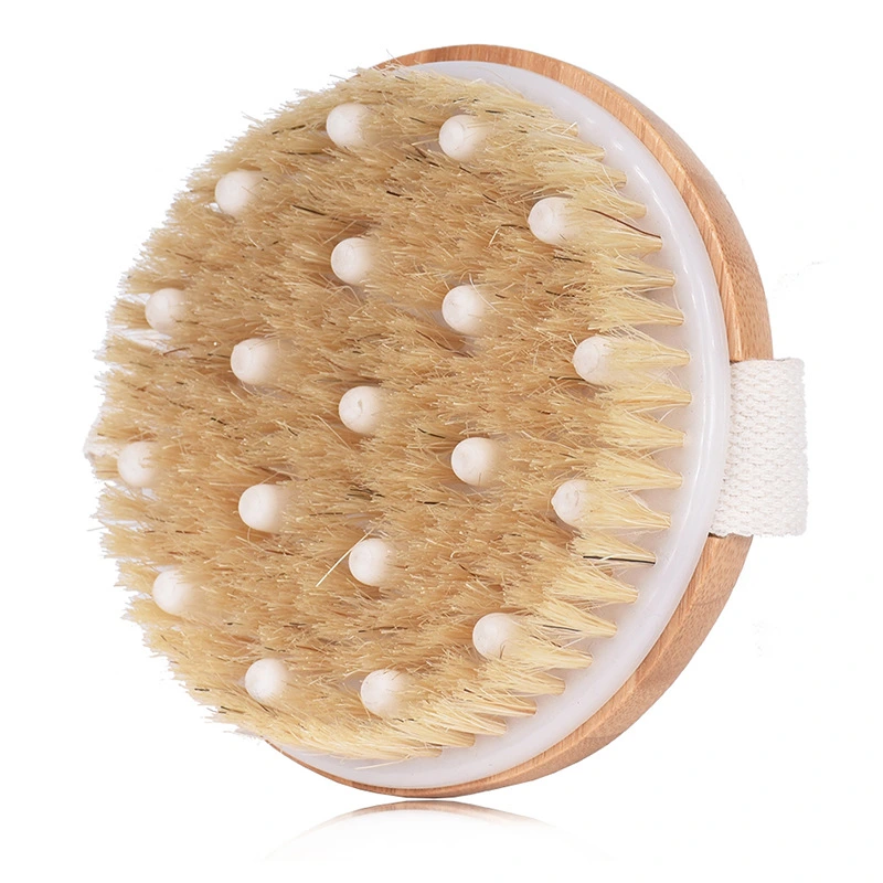 Wooden Handle Long Bath Body Brush for Back