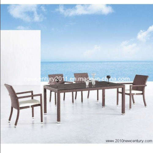 Rattan Dinner Table and Chairs (7063)