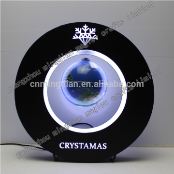 led acrylic round magnetic levitating display bottle or globes display stand