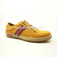 yellow flat sole most fashionable men hip hop leather dance shoes