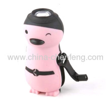 Promotional Gifting Penguin Shape Dynamo Flashlights?