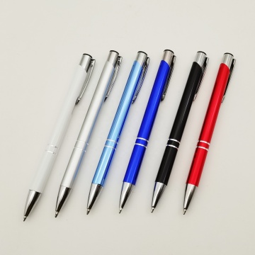 Wholesale Custom Logo Heavy Office Pens - China Ningbo Manufacturer Aluminium Metal Ballpoint Pens