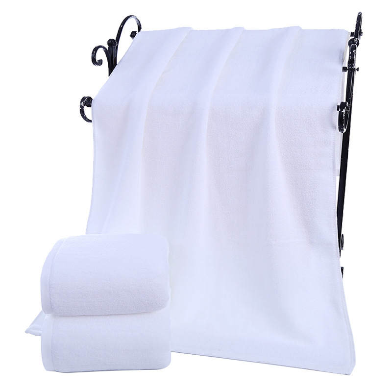 Thickening Soft Bath Towel Adult Cotton Solid White Towel High Quality Hotel Bathroom Bath Towel