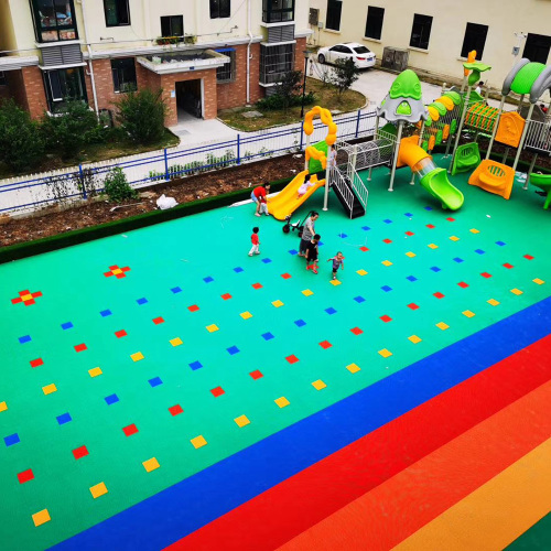 Carrelage extérieur pour jardin d&#39;enfants