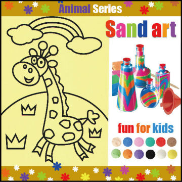 Animal sand art cards wholesale