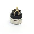 M12 8 pin Un conector recto femenino codificado