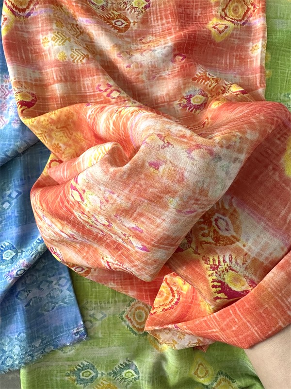 Textiles imprimer des tissus de mode rayonne pour femmes chemisiers