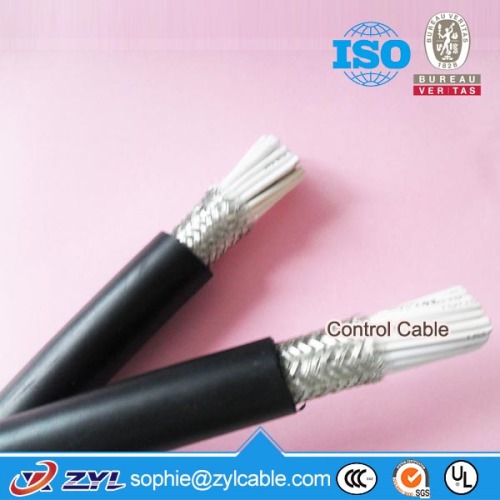 Copper conductor XLPE insulated PVC sheathed braid shielded soft control cable