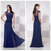 latest styles popular chiffon lace elegant casual dress