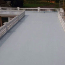 Concrete flat roof deck waterproofing coating