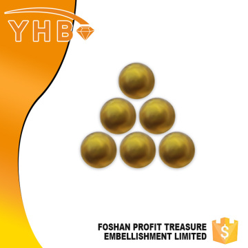 YHB New issue beautiful shiny colorful Lt.Aurum ceramic flat pearl for pageant crowns