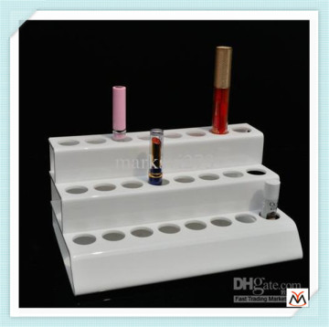 white stair-stepping acrylic pen holder,acrylic holder for pencil,acrylic display holder