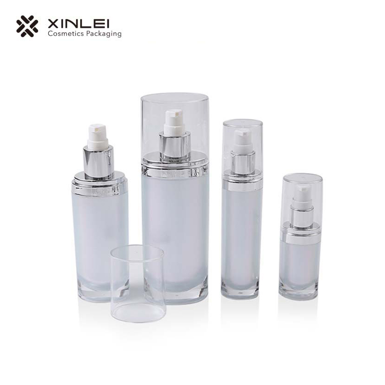 60ml Ellipse Shape Acrylic Bottle Plastic Cosmetic packaging