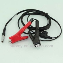 2014 Hot Selling Power Cable for Leica total station 5-pin (0B) wire to Alligator clips