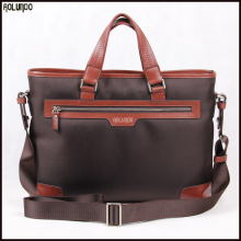 Latest design men custom leather canvas briefcases for men