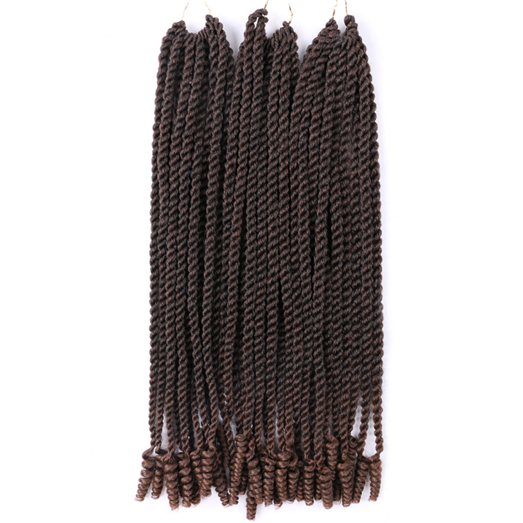 Pre-twisted Soft Coily ends Senegal Twist Crochet Braids Curly