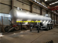 24000L 25ton Sulfur Dioxide Tanker Trailers