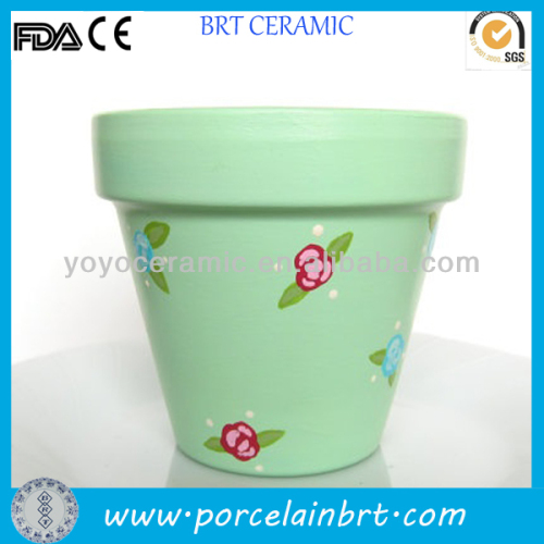 Mint Green Flower Planters Pots