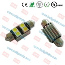 High quality c5w led canbus with heat sink, canbus led c5w festoon car lights, SV8.5 canbus festoon auto led lights