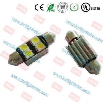 High quality c5w led canbus with heat sink, canbus led c5w festoon car lights, SV8.5 canbus festoon auto led lights