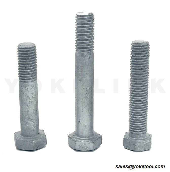 ASTM A325/490 Kovácsolt nehéz hatlapú szerkezeti csavar acélszerkezetekhez