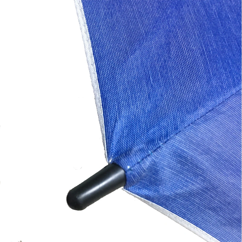 High Quality Auto Open Double U Ribs Leather Handle Straight Umbrella
