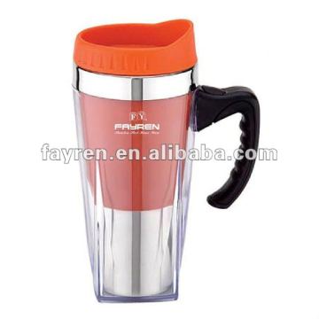 Plastic travel mug