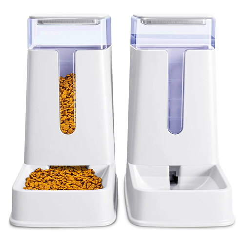 Automatic cat feeder and cat water dispenser