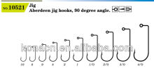 Aberdeen jig hooks,90 degree angle