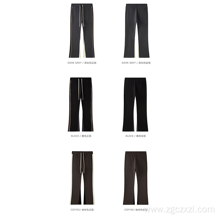 Autumn Winter Fashion Brand Brushed Micro Flared Pants