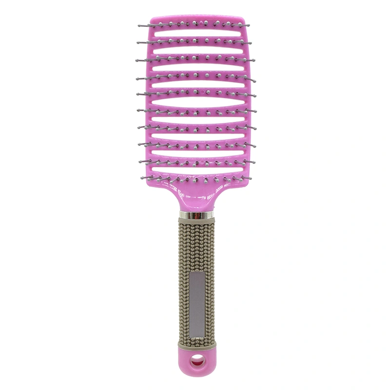 Multiple Colors Hair Scalp Massage Comb Bristle Nylon Hairbrush Curly Detangling Hair Brush for Women