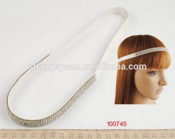 Competitive price best quality crystal glass beads headband