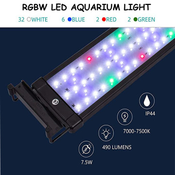 lighting with bracket lamp for freshwater aquatic tank