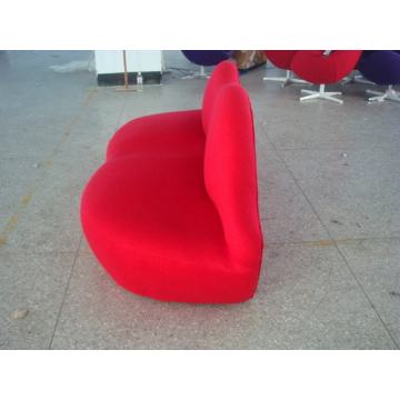 bocca sofa in red Fabric