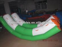 funny double inflatable teeter totter