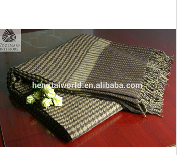 travel set luxury tartan wool throw blanket