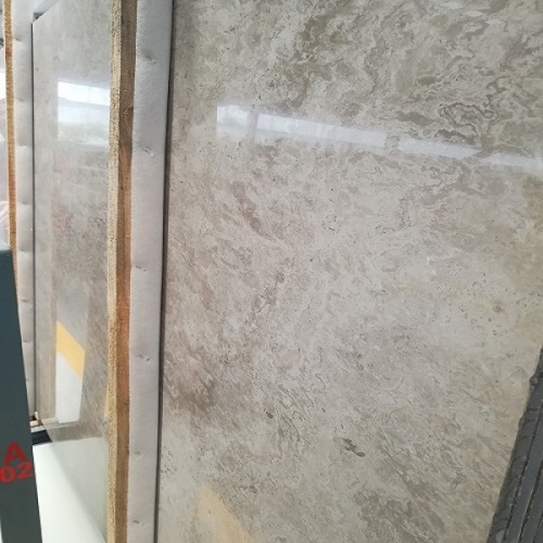 Cloudy grey marble slabs