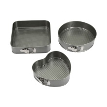 Set of 3 Non-Stick Springform Pans with Removable Bottom - Cheesecake Pan Set